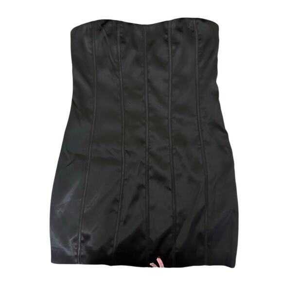 Meshki Amaya Lace Up Corset Mini Dress Size Medium Black NWT - Picture 13 of 14